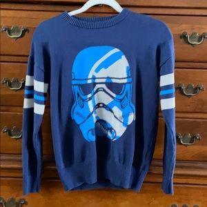 Boys XL Star Wars storm trooper sweater